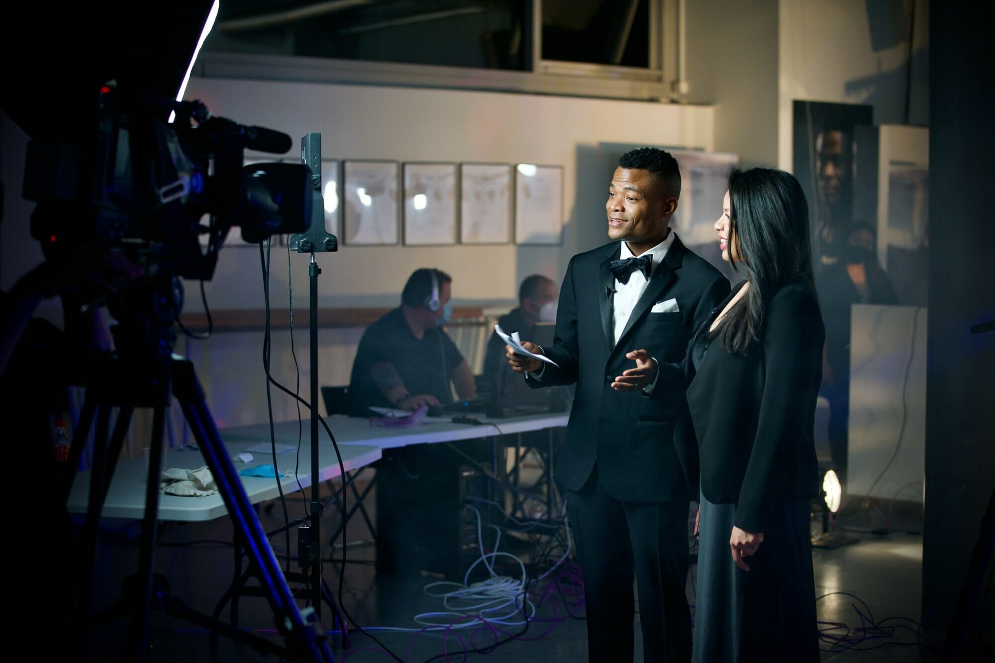 Filming the Braswell Arts Center Virtual Benefit Gala