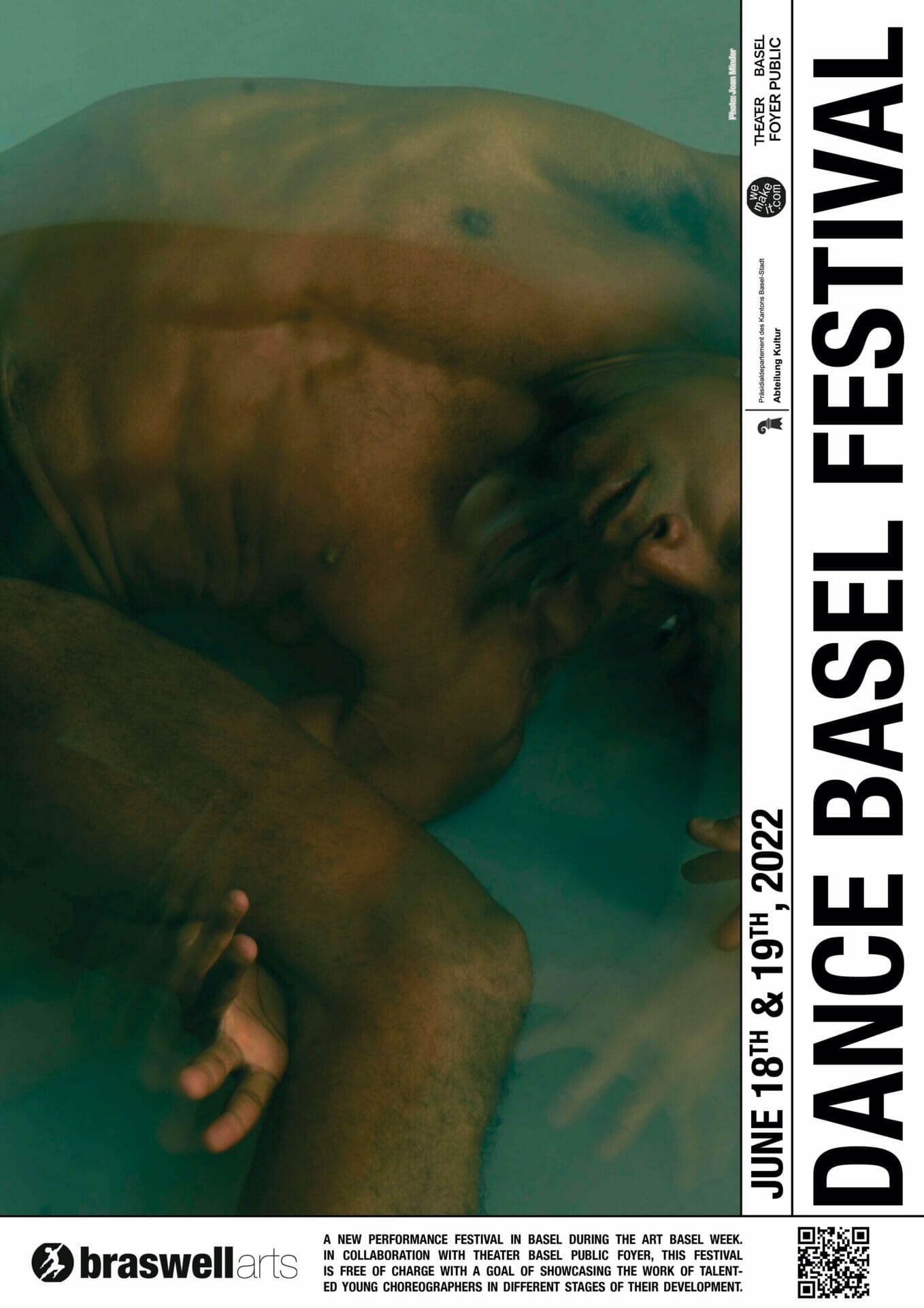 The original Dance Basel Festival poster for 18–19 June 2022