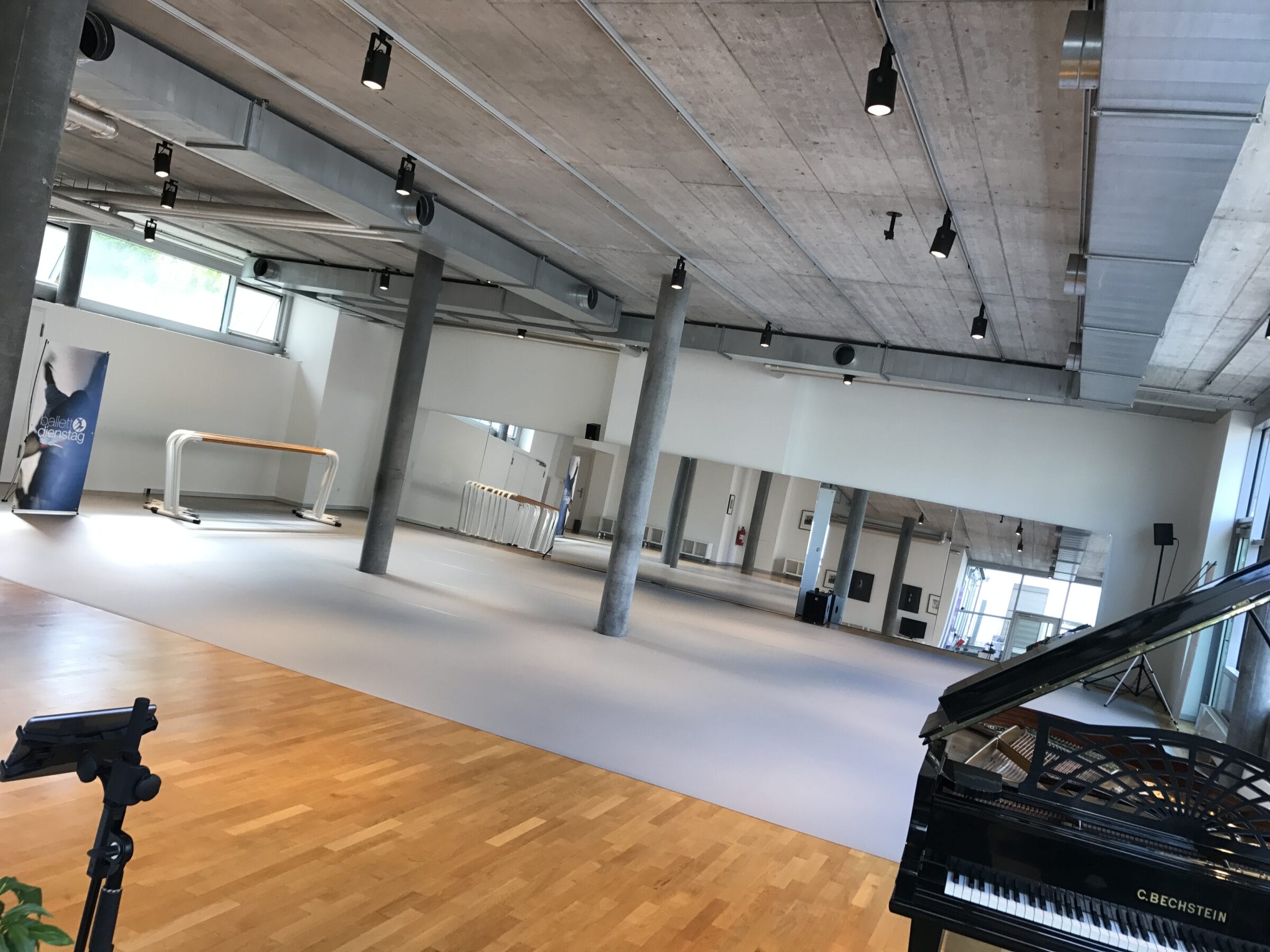 The original BAC studio ready for classes on 13 August 2017